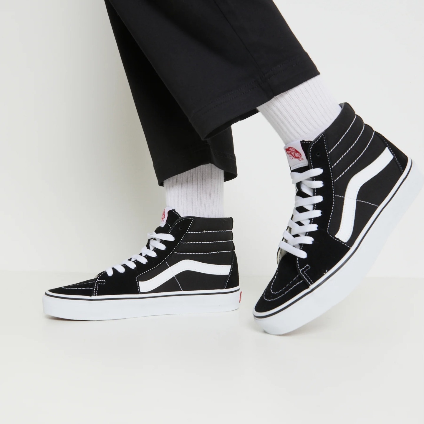 vans old skool black long womens