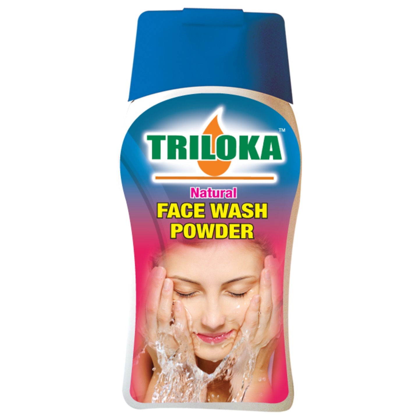 New Triloka  Natural Face Wash Powder(  Powder Bottles ) - 1 Dozen