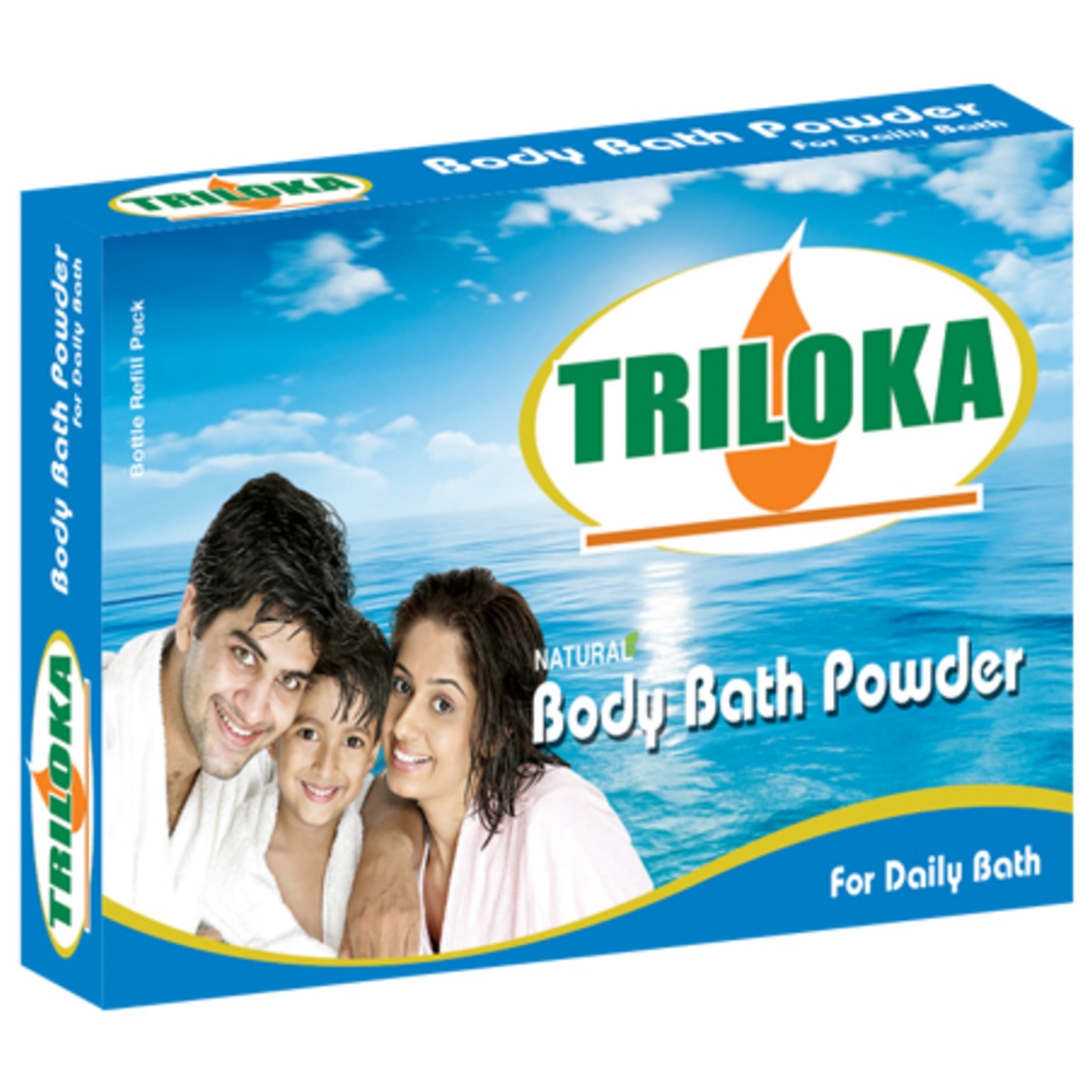New Triloka Body Bathing Powder Body wash  Powder - 1 case