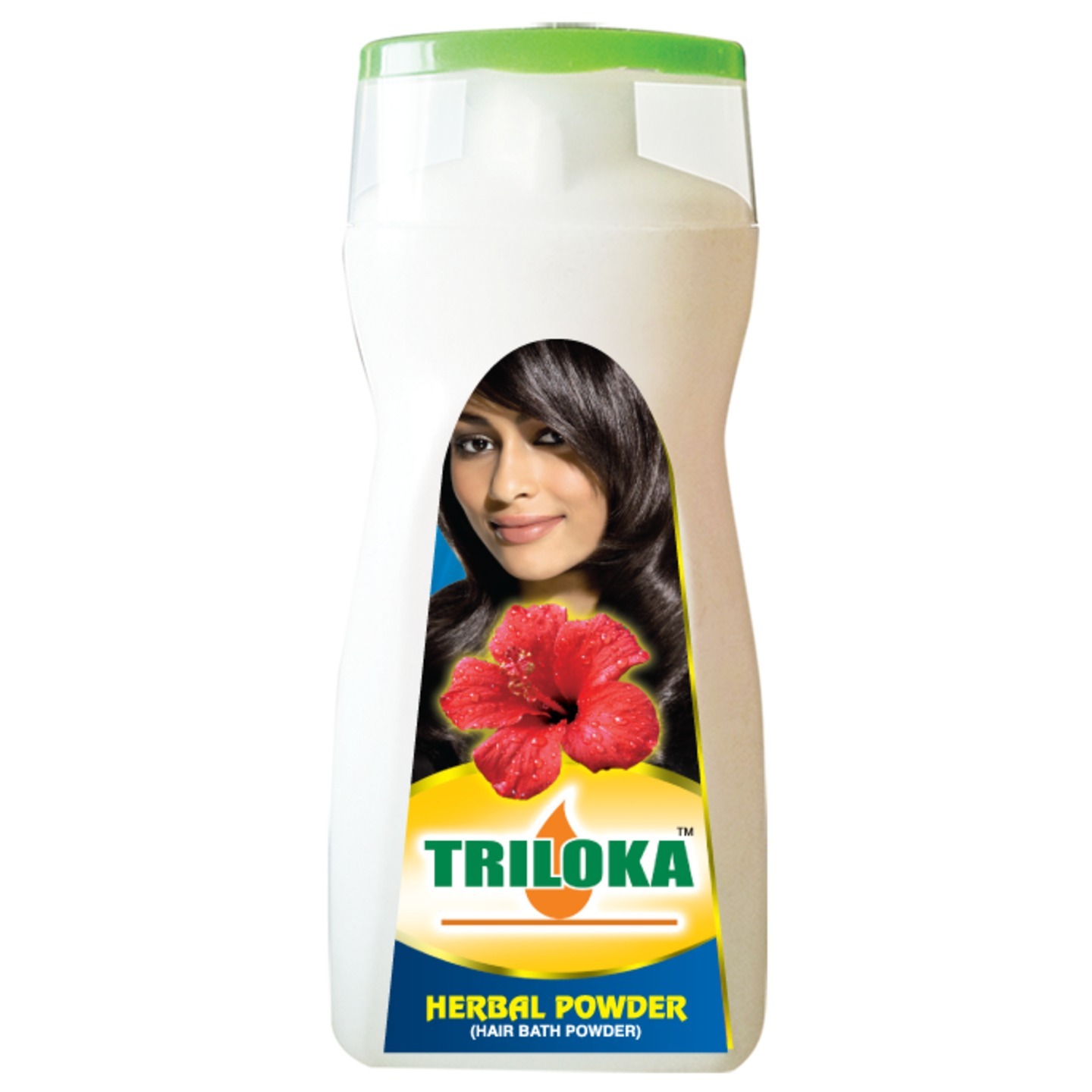 New Triloka Herbal / Mandara Head Bathing Powder Bottle ( Shampoo Powder) - 1 Case