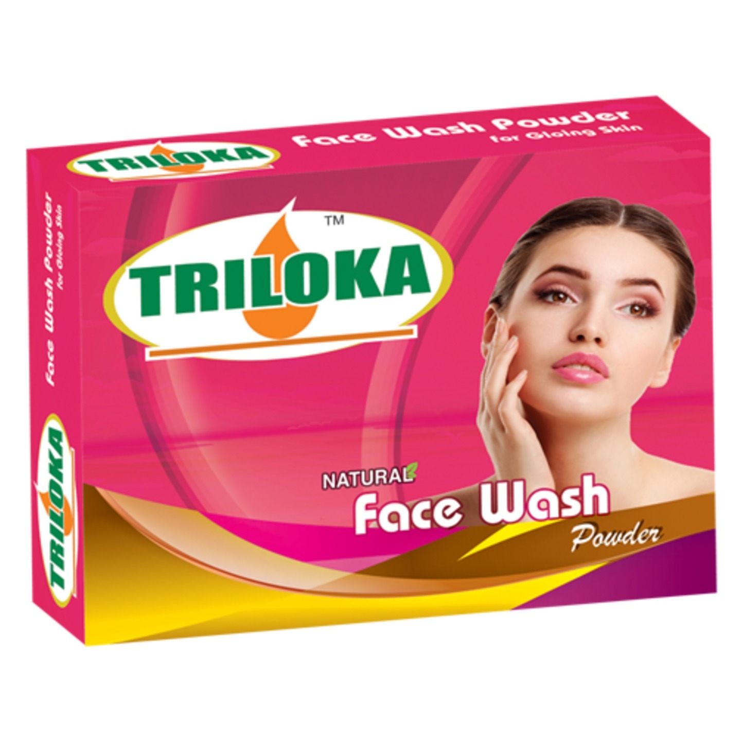 New Triloka Facewash  Powder( Face Wash Powder) - 1 case