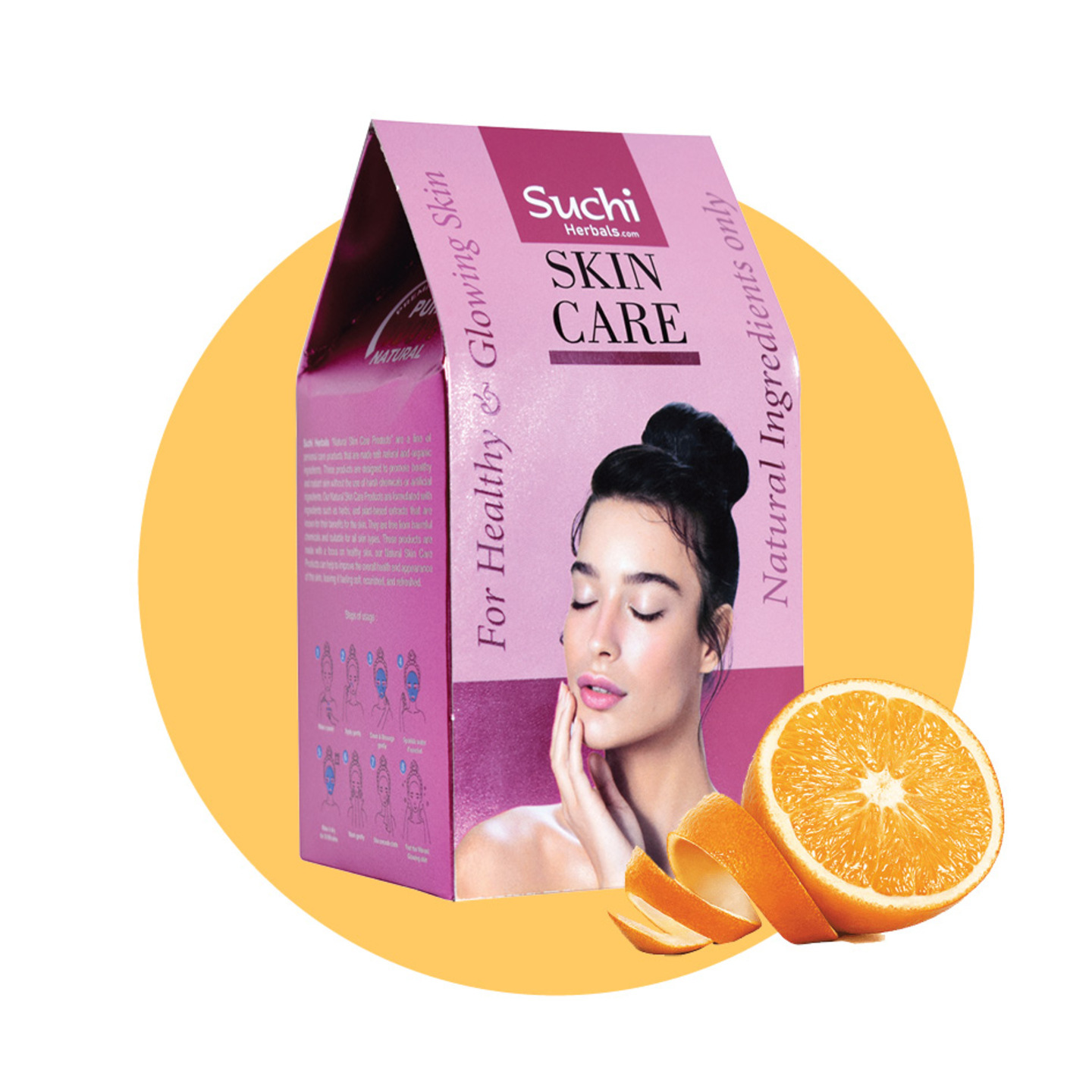 Orange Peel Powder Premium Natural Facial Mask Pack
