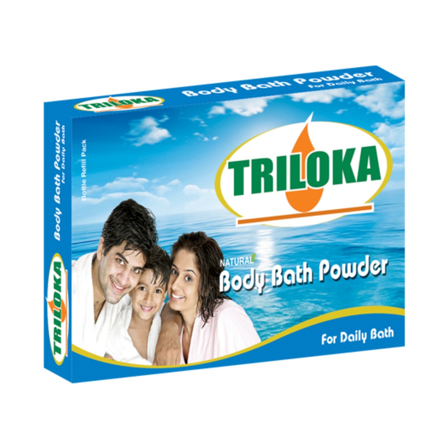 New Triloka Body Bathing Powder Re- Fill Box Pack