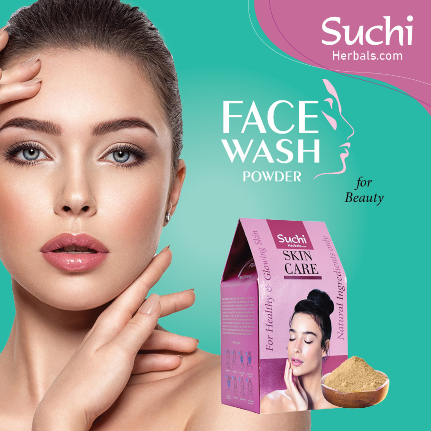 Face Wash for Beauty RE-FILL Packet Premium Natural Daily Face Wash Routine