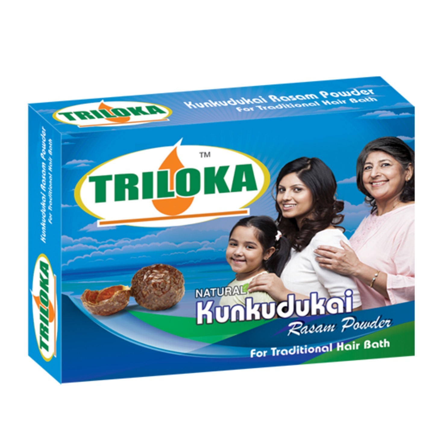 New Triloka Kundukai Rasam  Rita Powder Hair Bathing Powder Re- Fill Box Pack