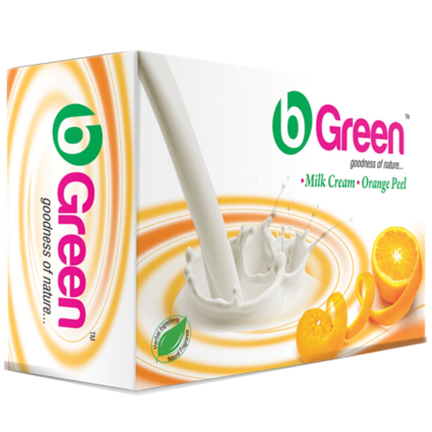 Bgreen Orange Peel Natural Bathing Soap -1 Case