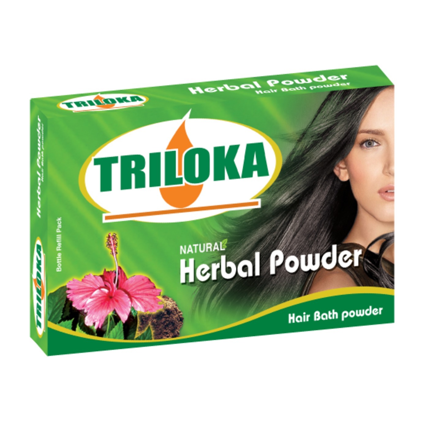 New Triloka HerbalMandara Hair Bathing Powder Re- Fill Box Pack