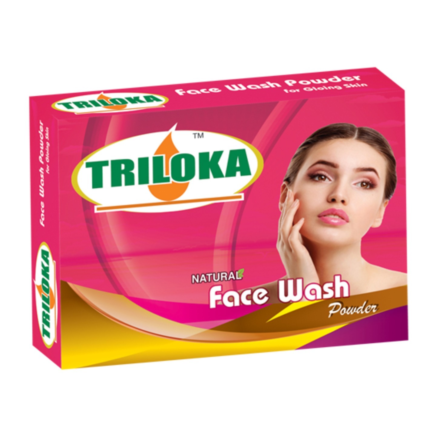 New Triloka Face Wash  Powder Re- Fill Box Pack