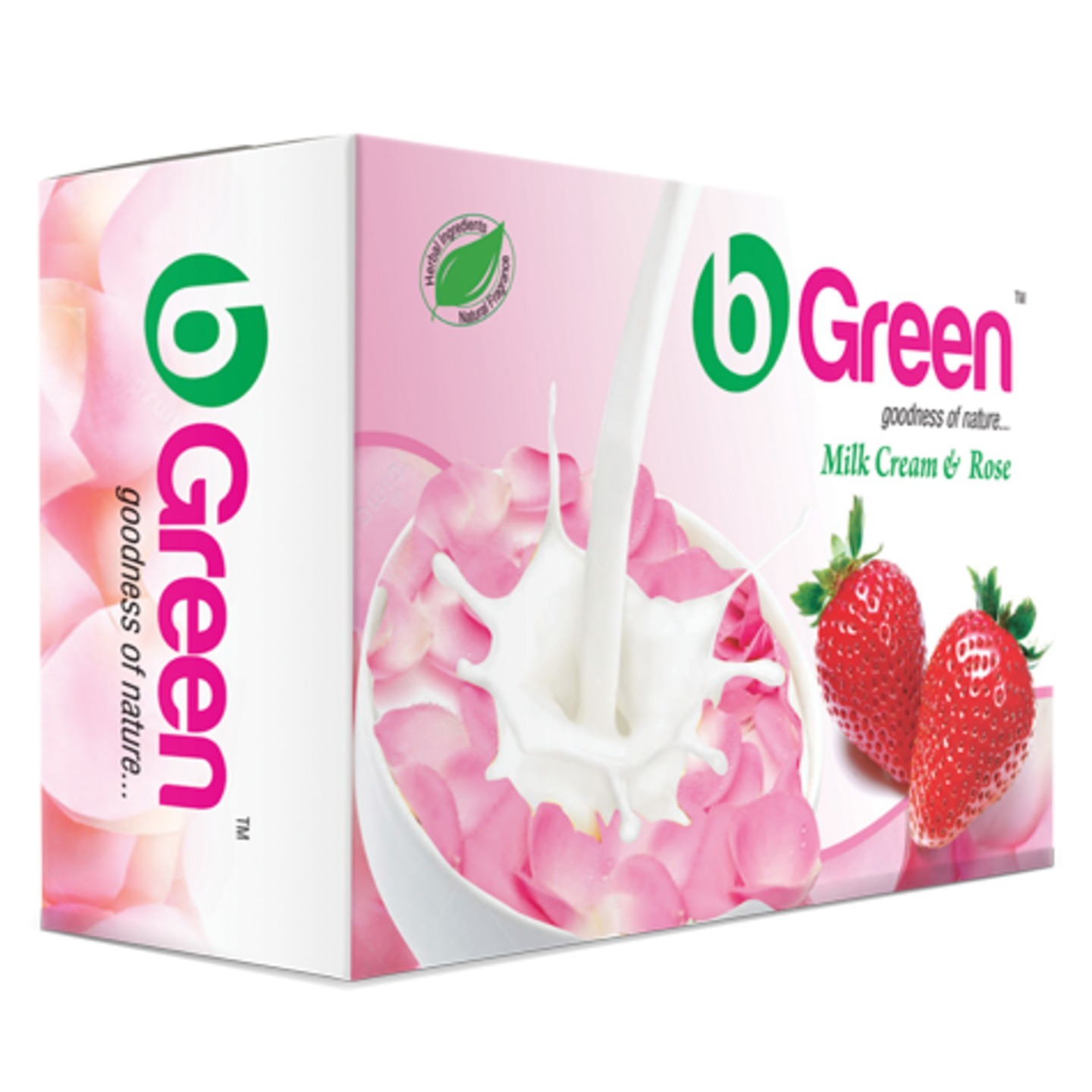 Bgreen Rose petals Bathing Soaps-1 Dozen