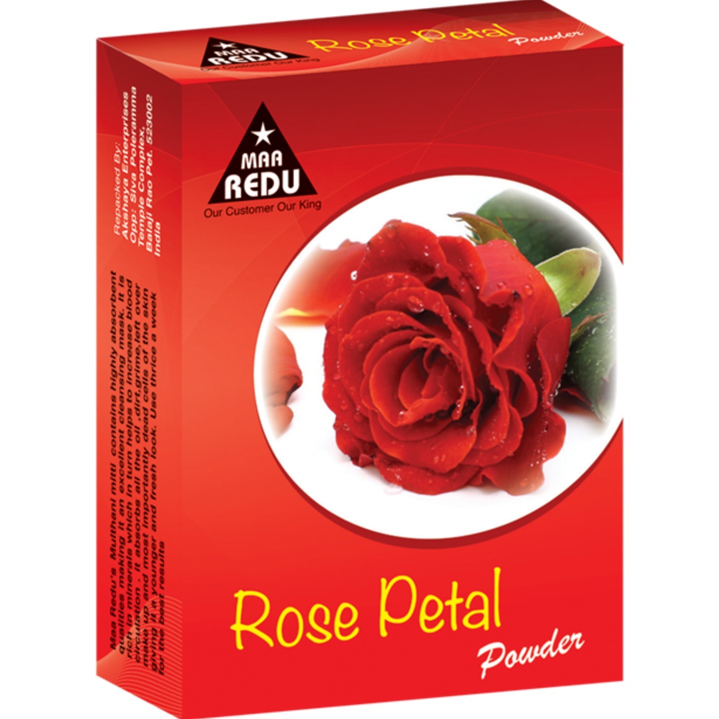Maa Redu's Rose Petals Powder (Face Pack)- 1 Dozen