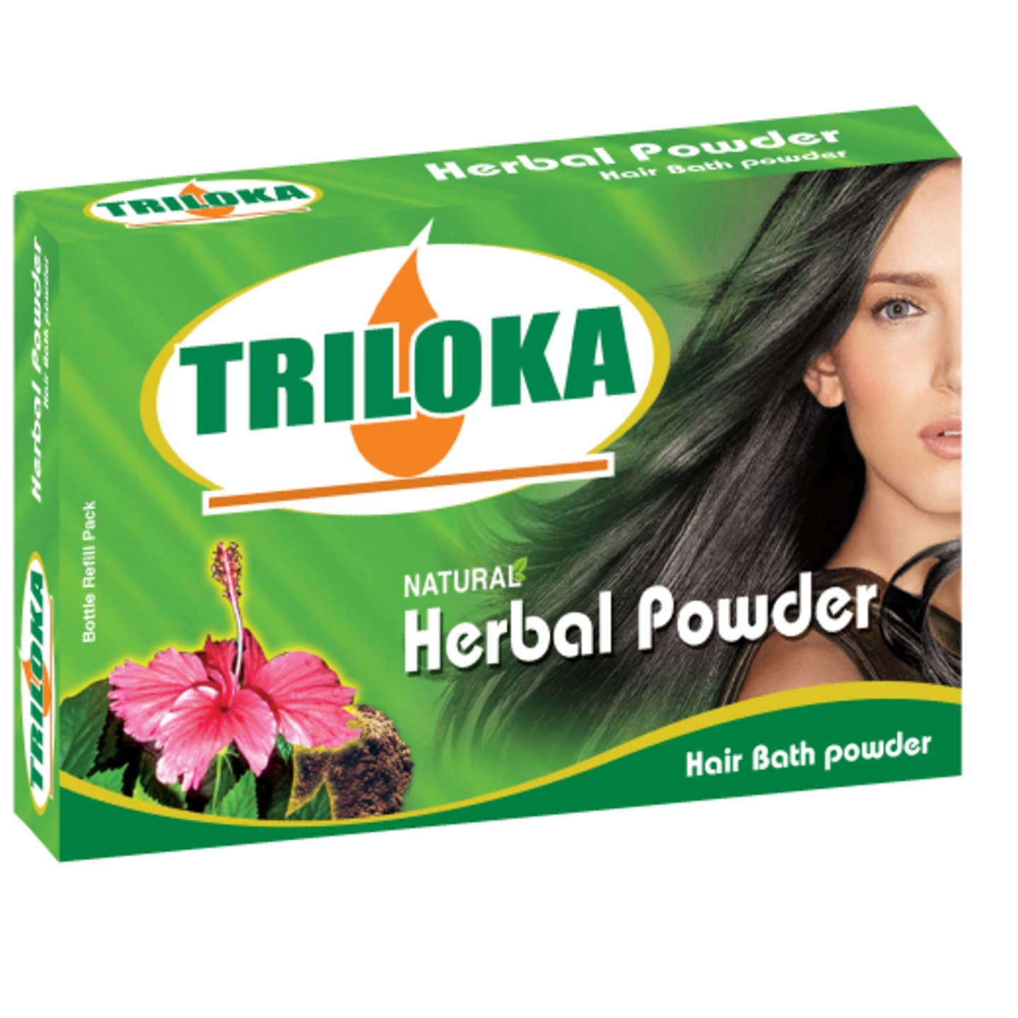 New Triloka Herbal/Mandara Head Bathing Powder Refill pack( Shampoo Powder) - 1 Dozen