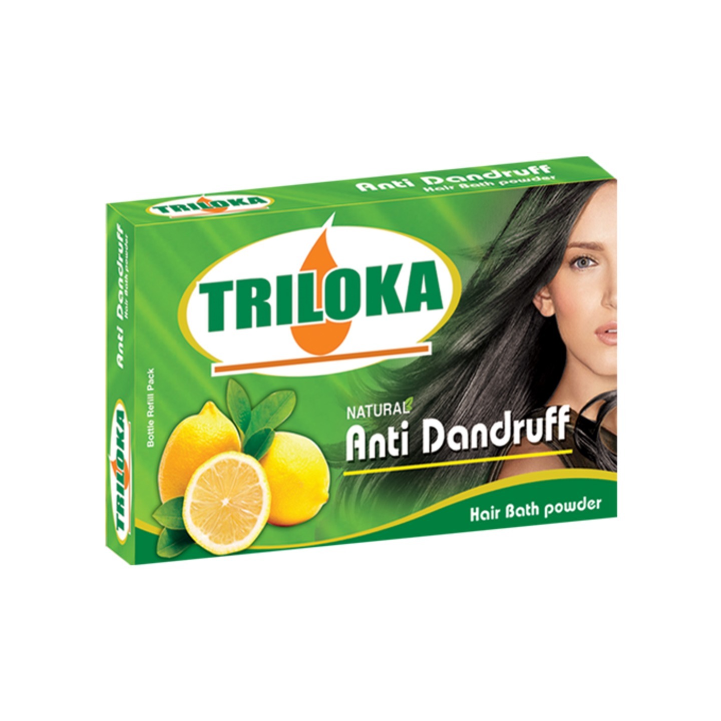 New Triloka Anti Dandruff Hair Bathing Powder