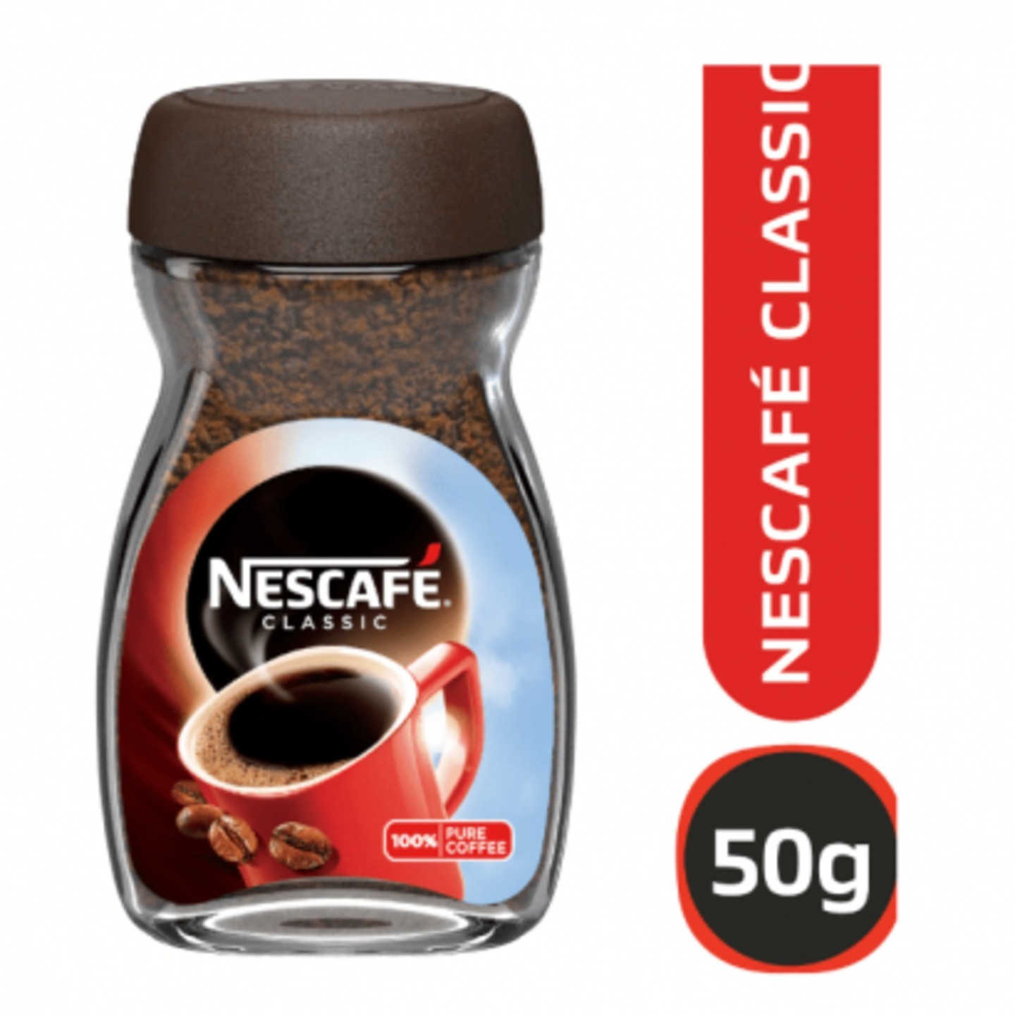 NESCAFE CLASSIC COFFEE POWDER 50 GM JAR