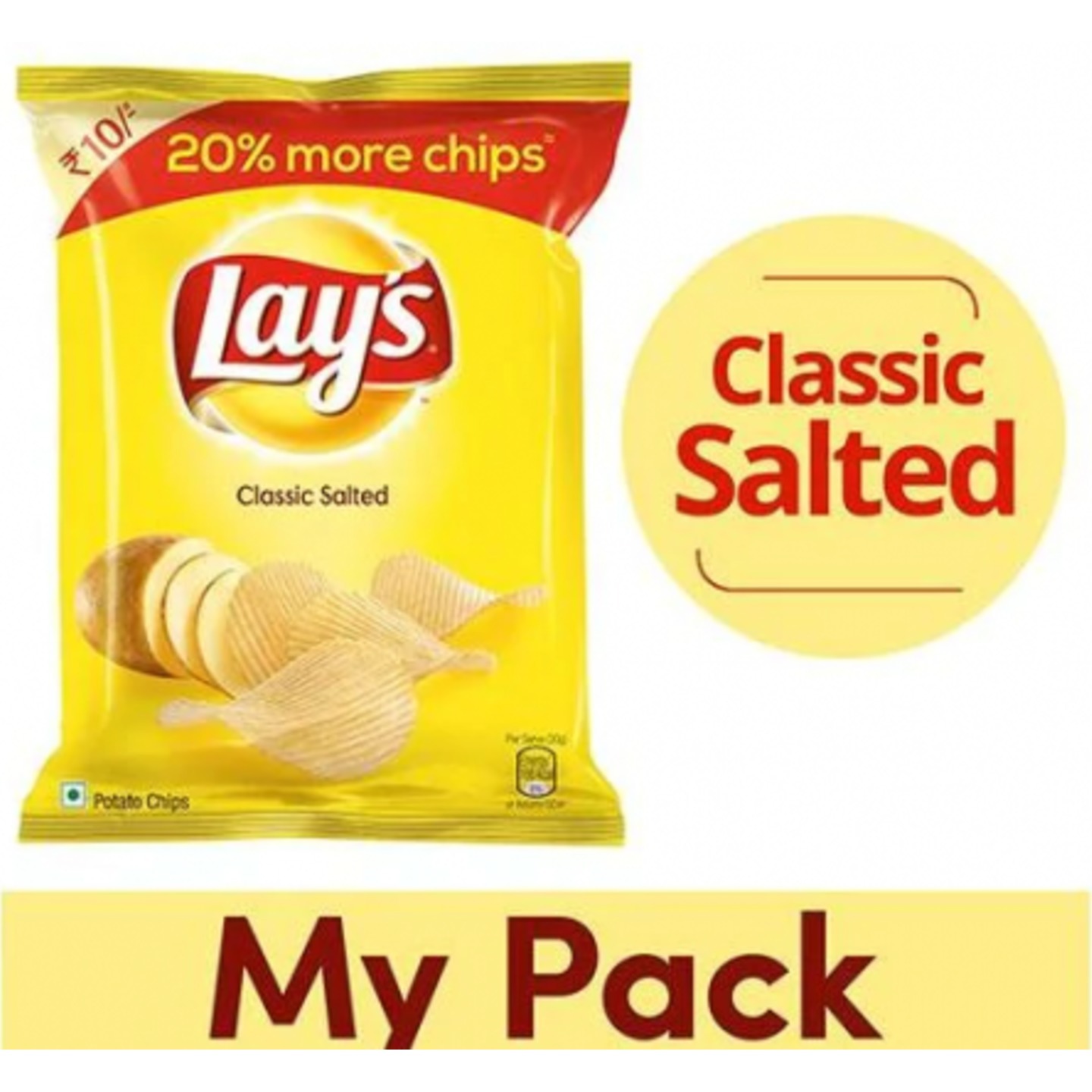 LAYS POTATO CHIPS – CLASSIC SALTED 30 GM