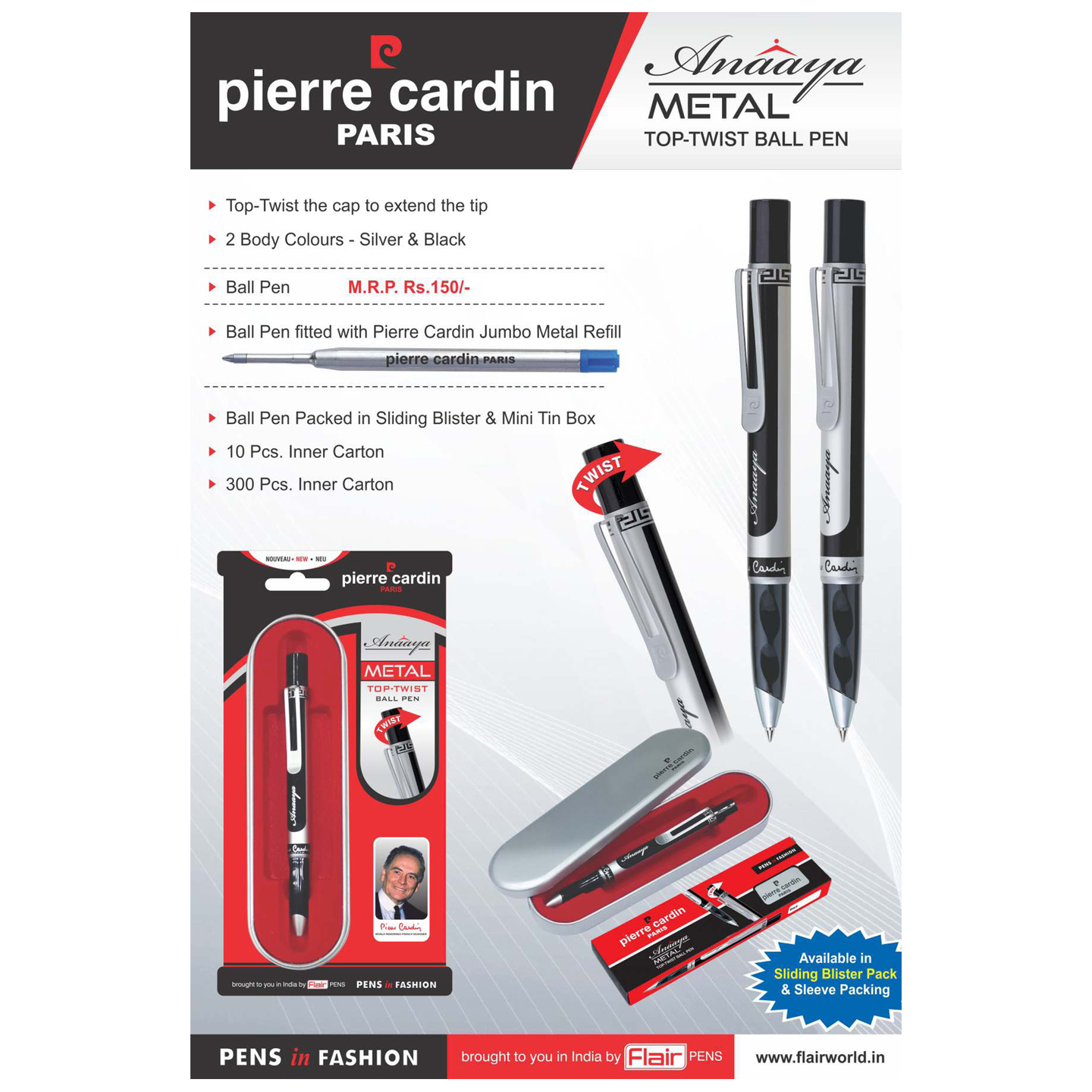 Pierre Cardin Anaaya Metal Twist Pen