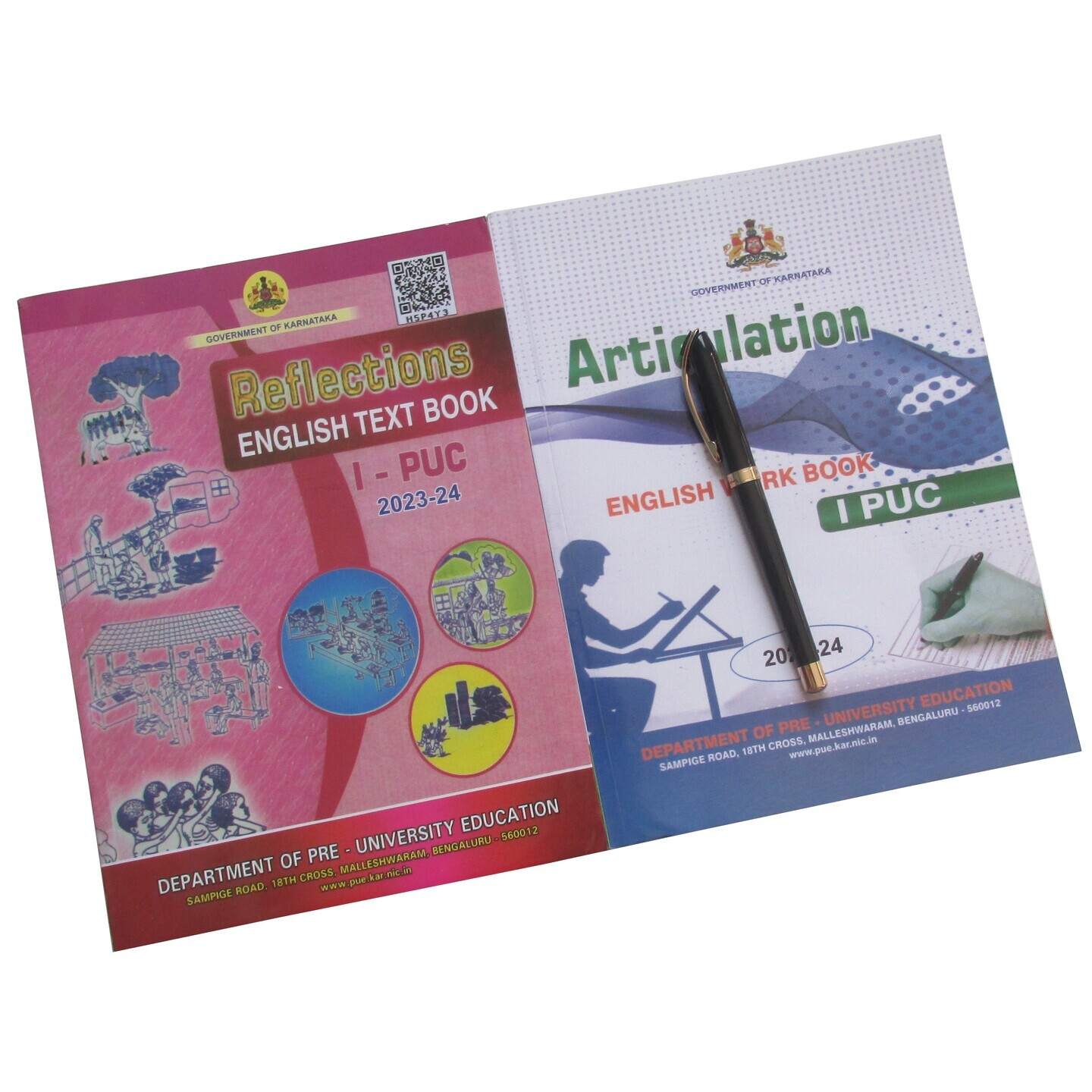 Shyamaraj Combo Pack:- Karnataka 1st PUC English Text & Work Book and an Offer