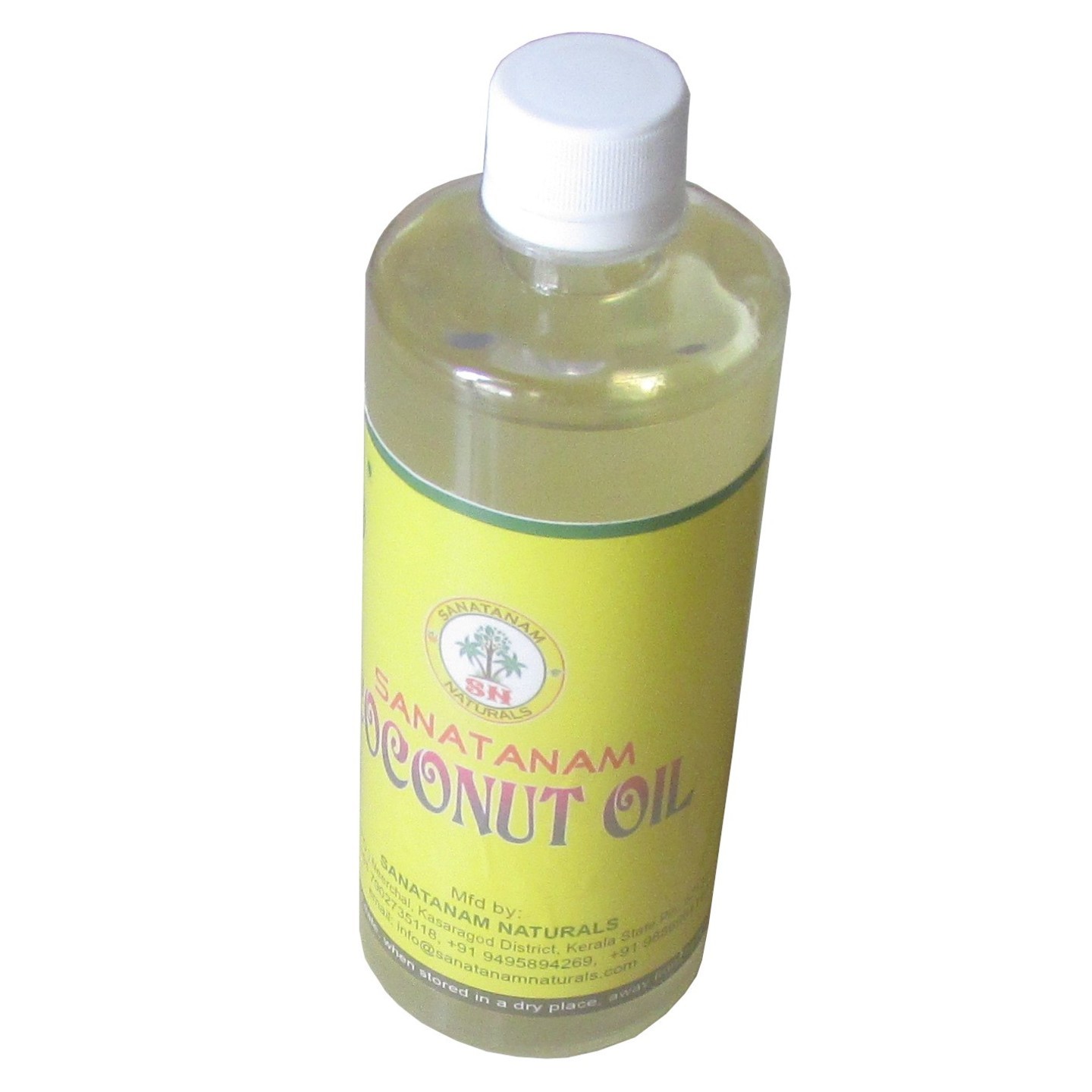 Sanatanam 100% Organic and Pure Cold Pressed Coconut Oil 1 litre