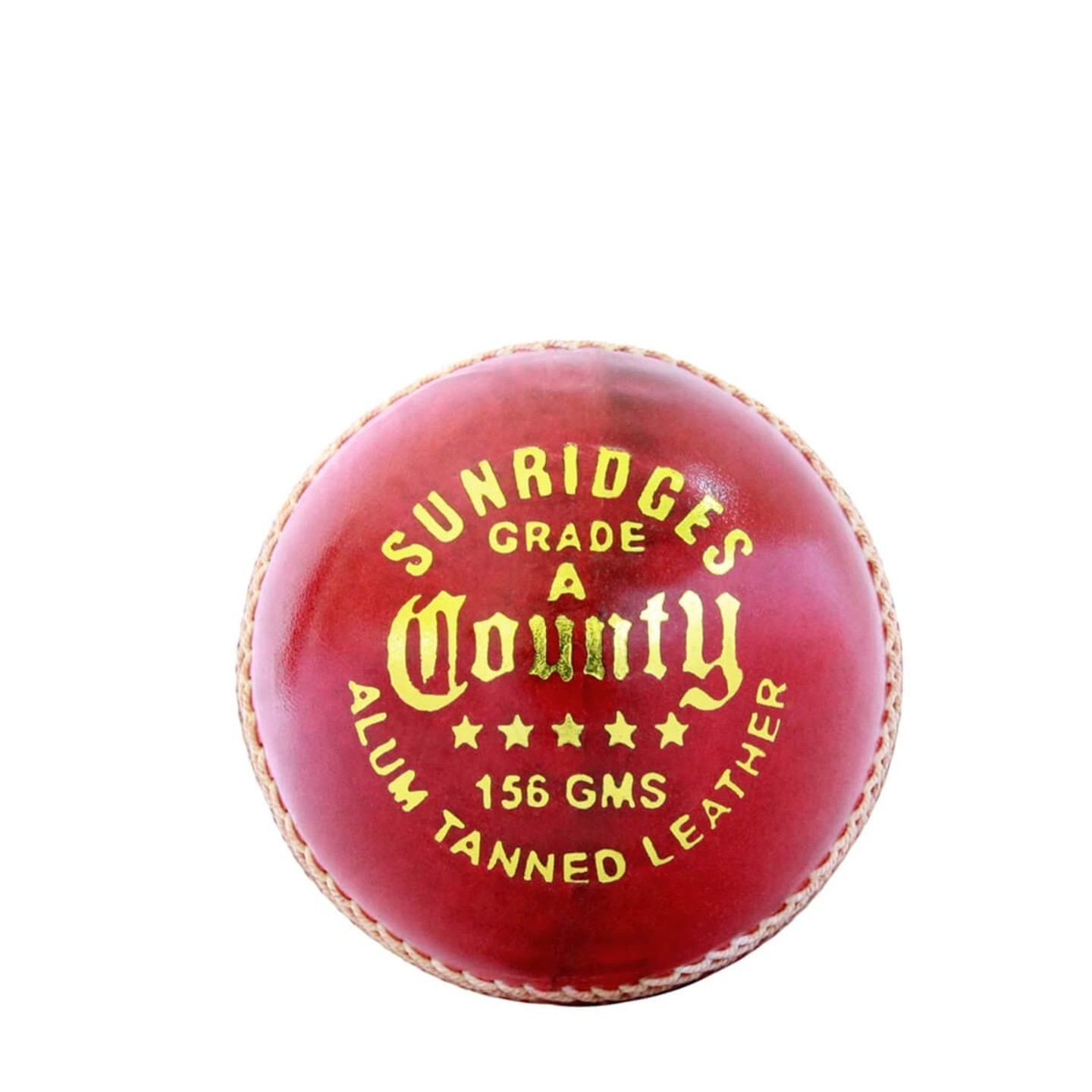 SS COUNTY ALUM TANNED 4 PC. LEATHER CRICKET BALL