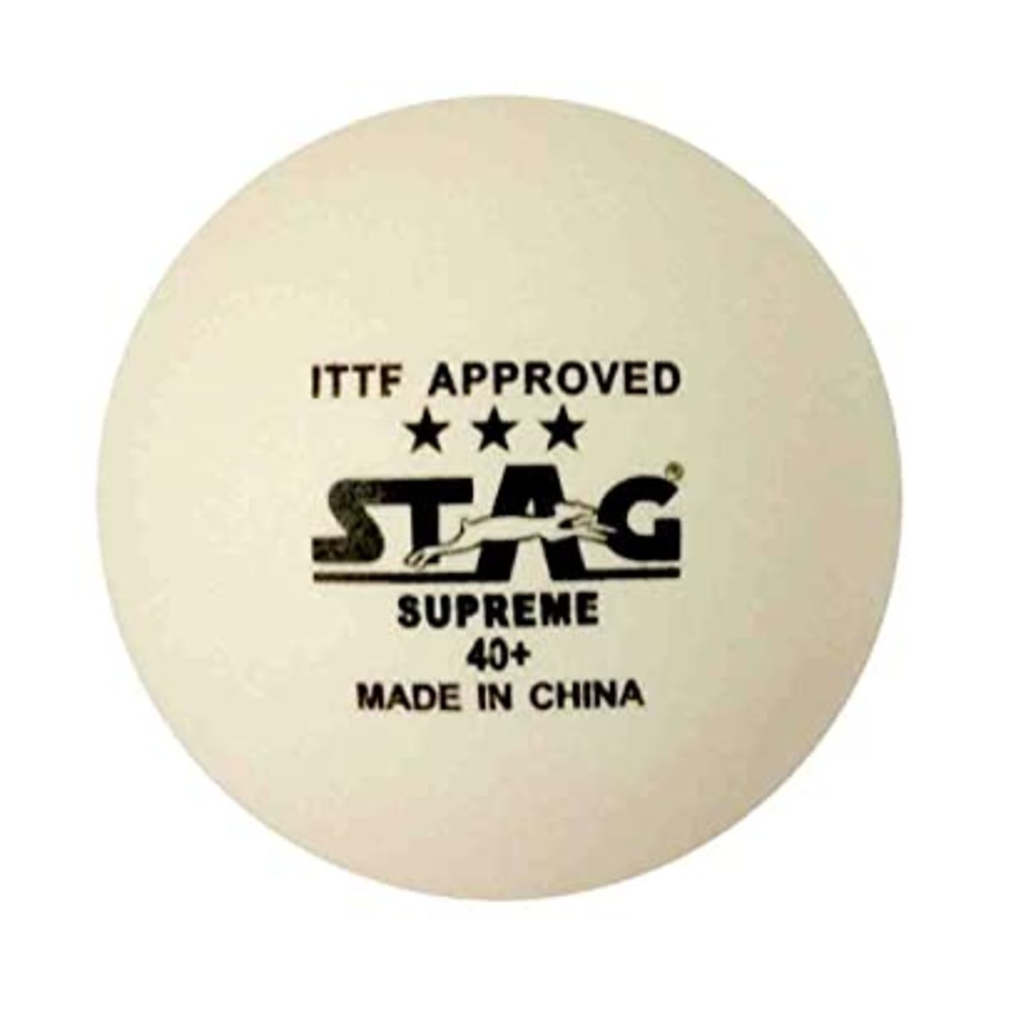 STAG 3 STAR SUPREME PLASTIC TABLE TENNIS BALL