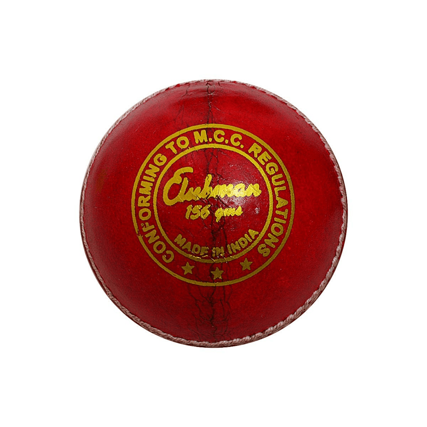 GM SUPER CLUB MAN  RED LEATHER CRICKET BALL