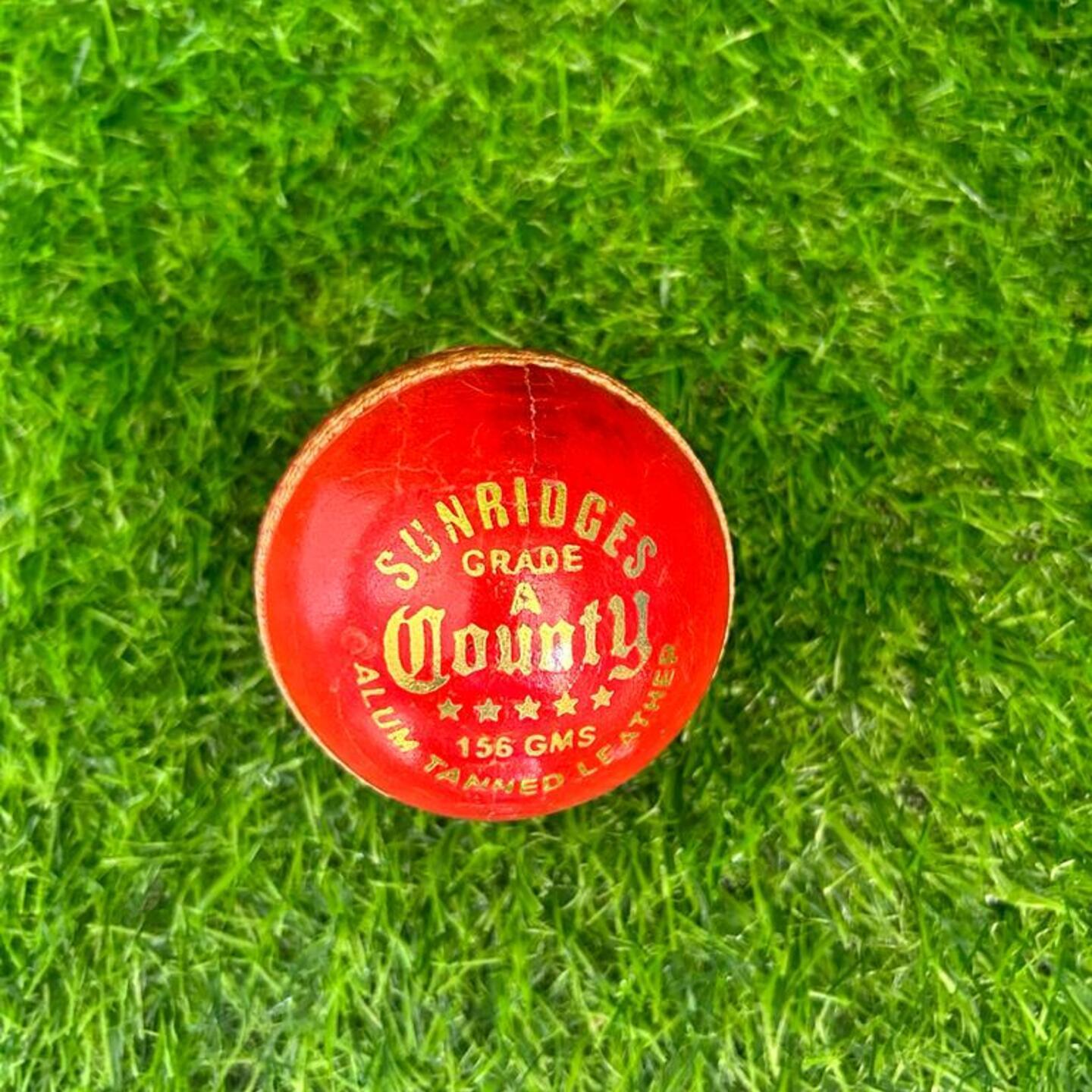 SS COUNTY LEATHER CRICKET BALL  ALUM TANNED 4 PC. CRICKET BALL
