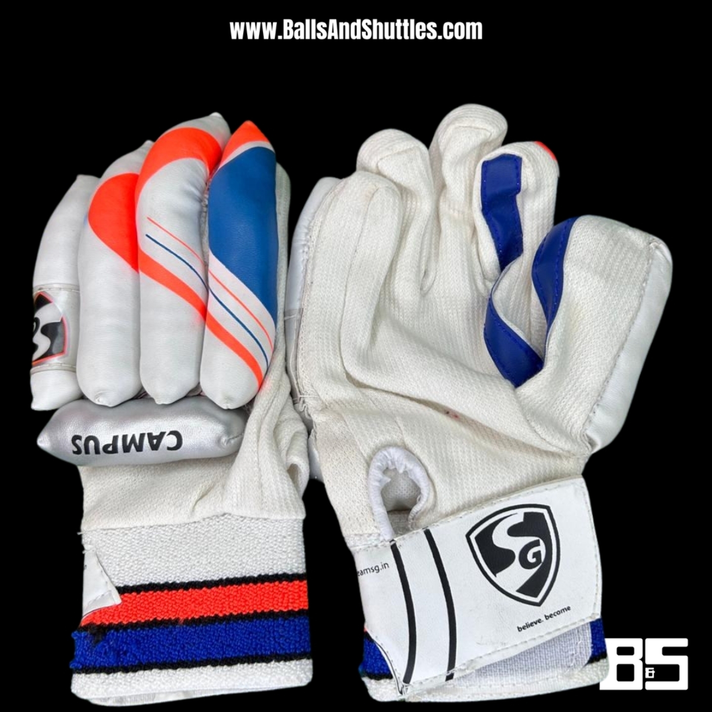 SG CAMPUS CRICKET BATTING GLOVES  YOUTH SIZE BATTING GLOVES  RH BATTING GLOVES