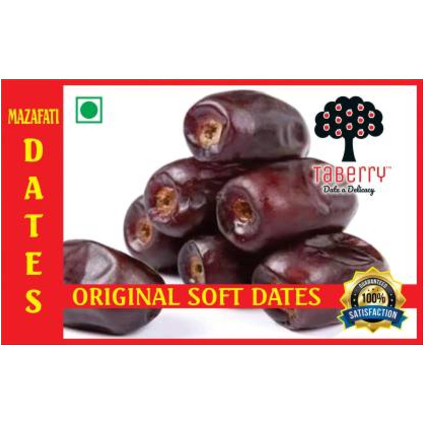Taberry Soft Orignal Dates from U.A.E Premium Organic Dates with seeds 0.25KG Dates  (250 g)