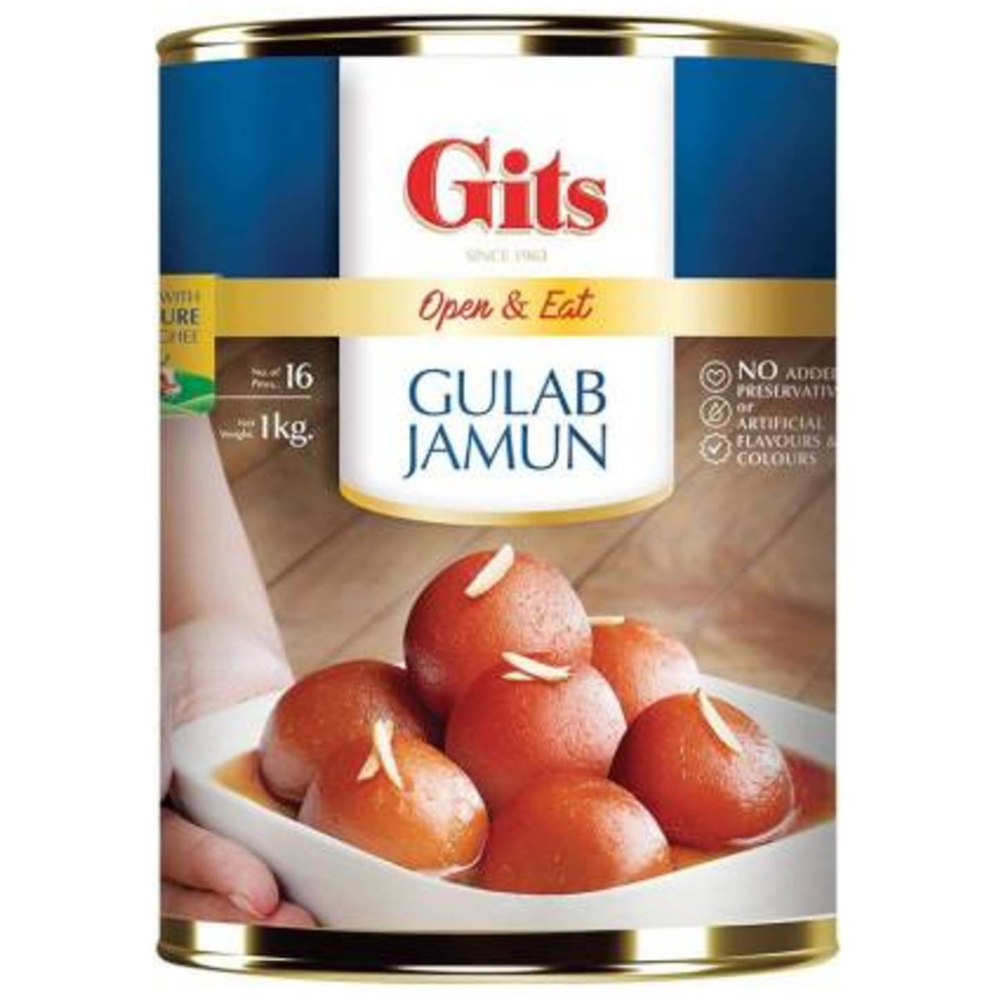 Gits Gulab Jamun Tin  (1 kg)