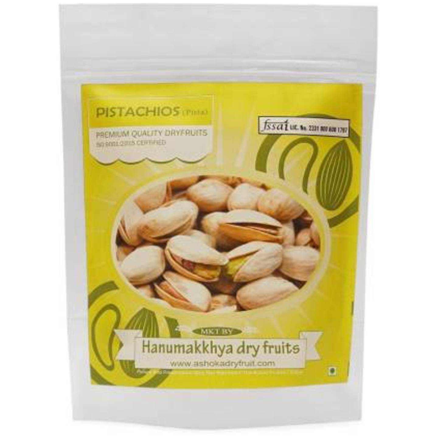 Hanumakkhya Dry Fruits Roasted and Salted Pistachios, (GOLD) 200gm Pistachios  (200)