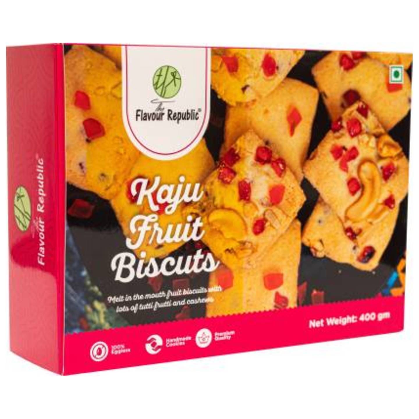 The Flavour Republic Kaju Fruit Biscuits/Cookies Cookies  (800 g, Pack of 2)