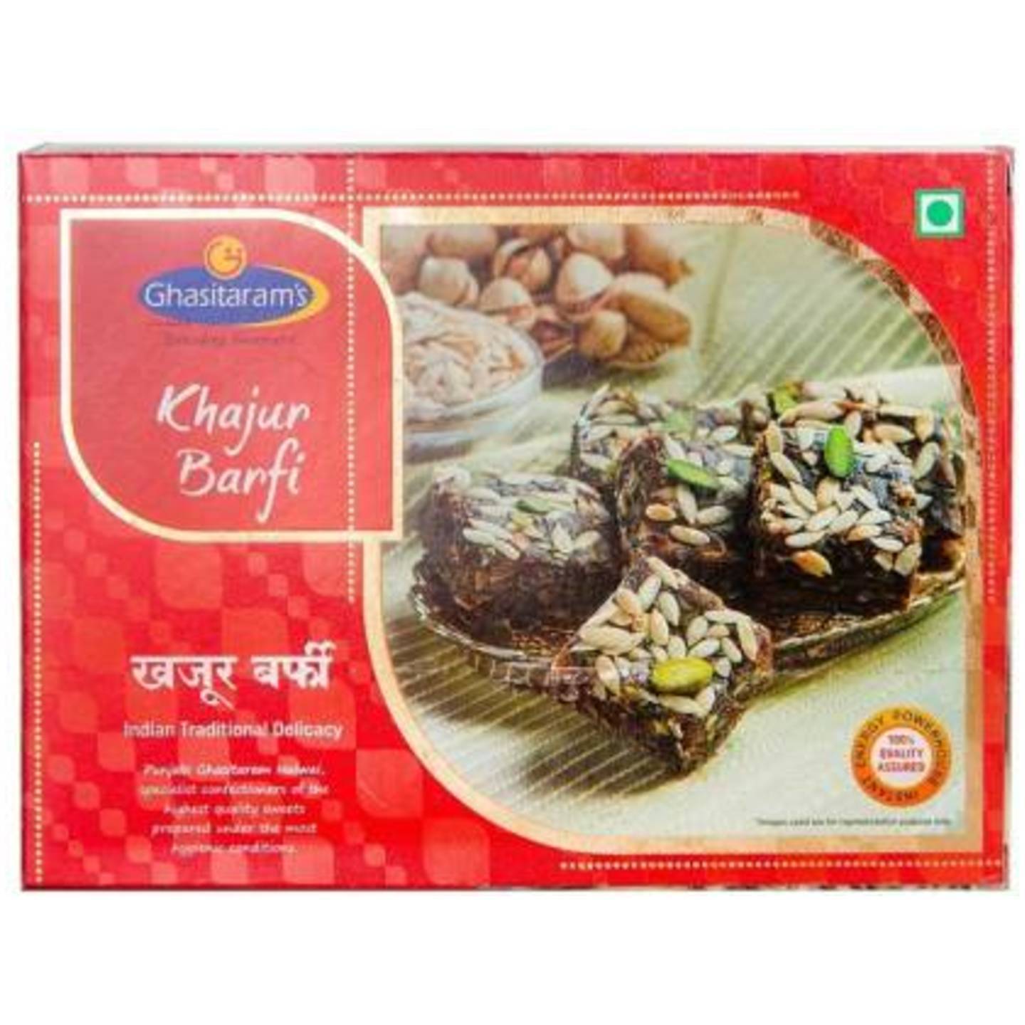 Ghasitaram's GHASITARAM KHAJUR BARFI 400G Box  (400 g)