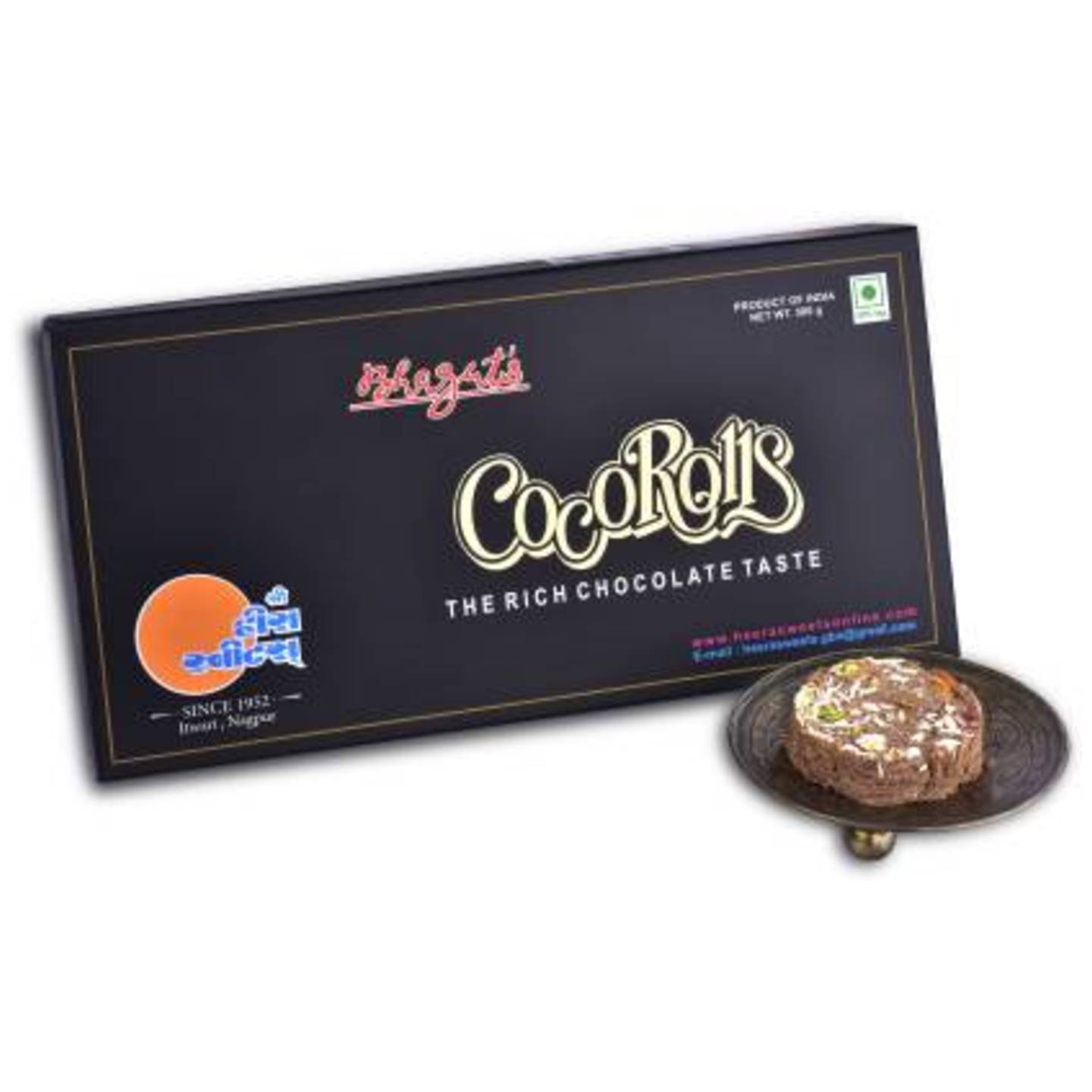 Bhagat's CHOCO Flavored SonRolls Mithai 500GM PF2 Box  (2 x 500 g)