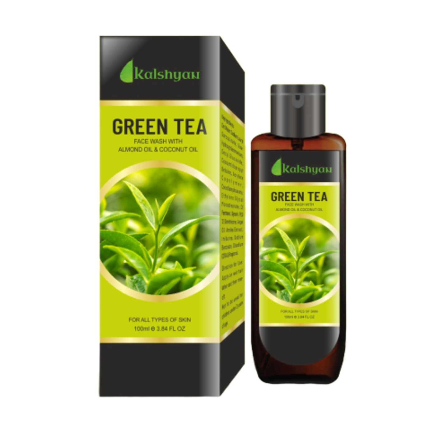 Green Tea Face Wash with Almon Oil