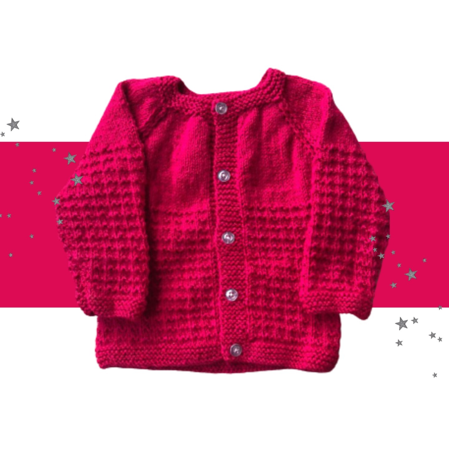 Handwoven Full Sleeves Sweaters for Newborn 0-3 Months
