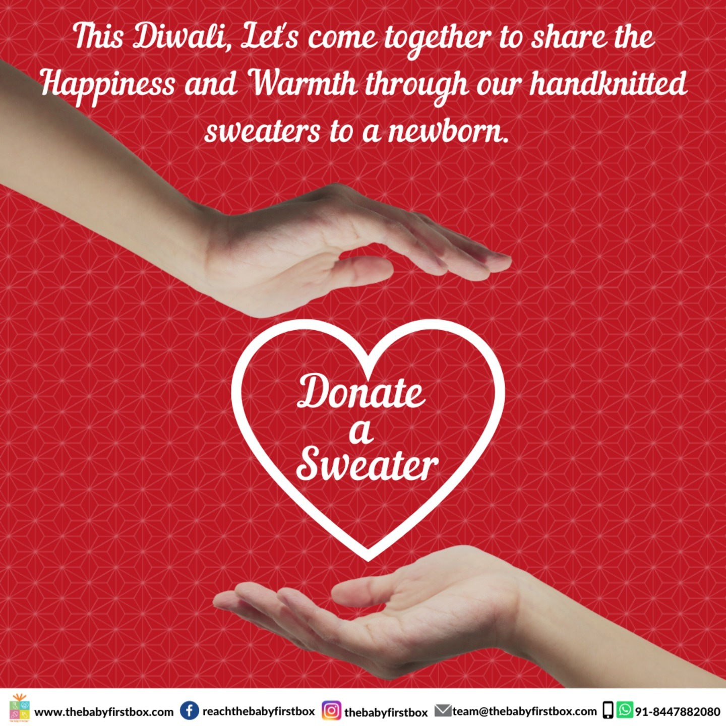 Donate a sweater- Half Sleeves Sweater for a Newborn- Pack of Four