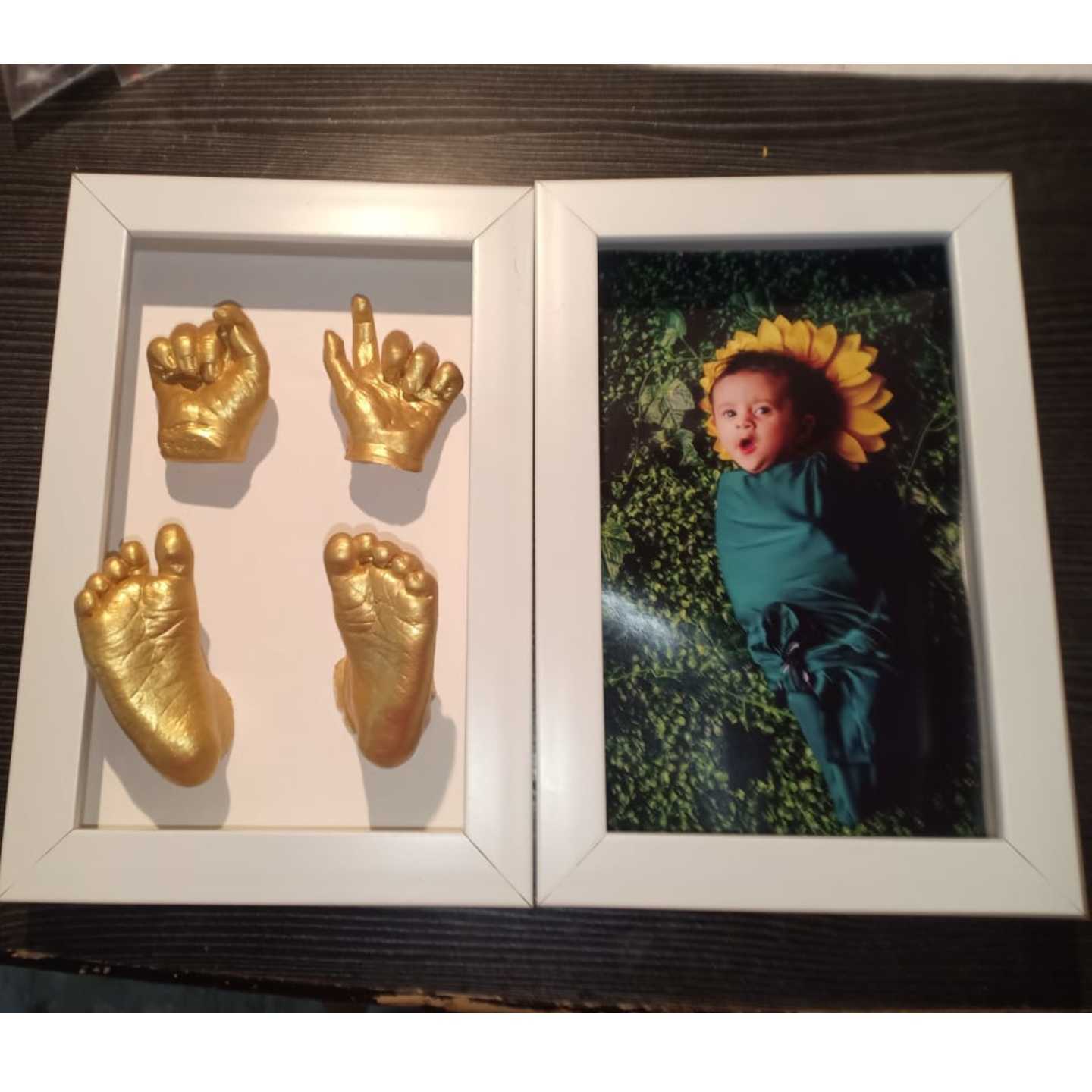DIY Baby Hand Casting Kit with Frame ( 4 castings)