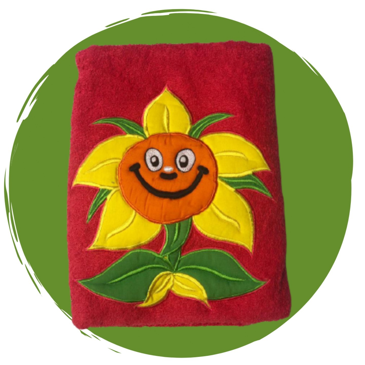 Kids Towel with Motif (Flower)
