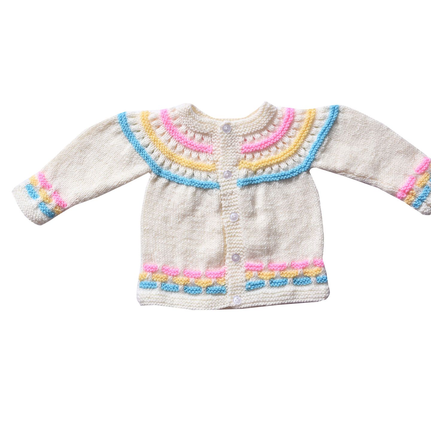 Handwoven Full Sleeves Sweaters for Newborn 0-3 Months