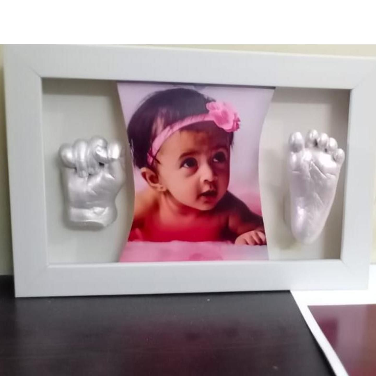 DIY Baby Hand Casting Kit with Frame any two castings