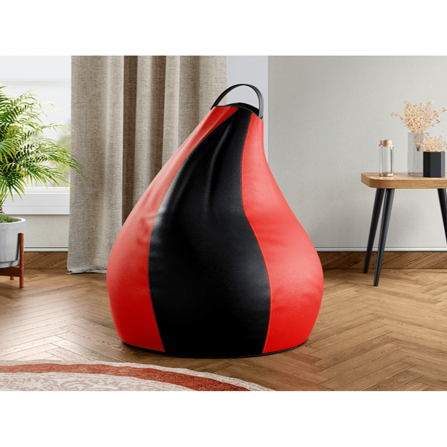 Godrej Comfy Bean Bags - XL Red & Black Color