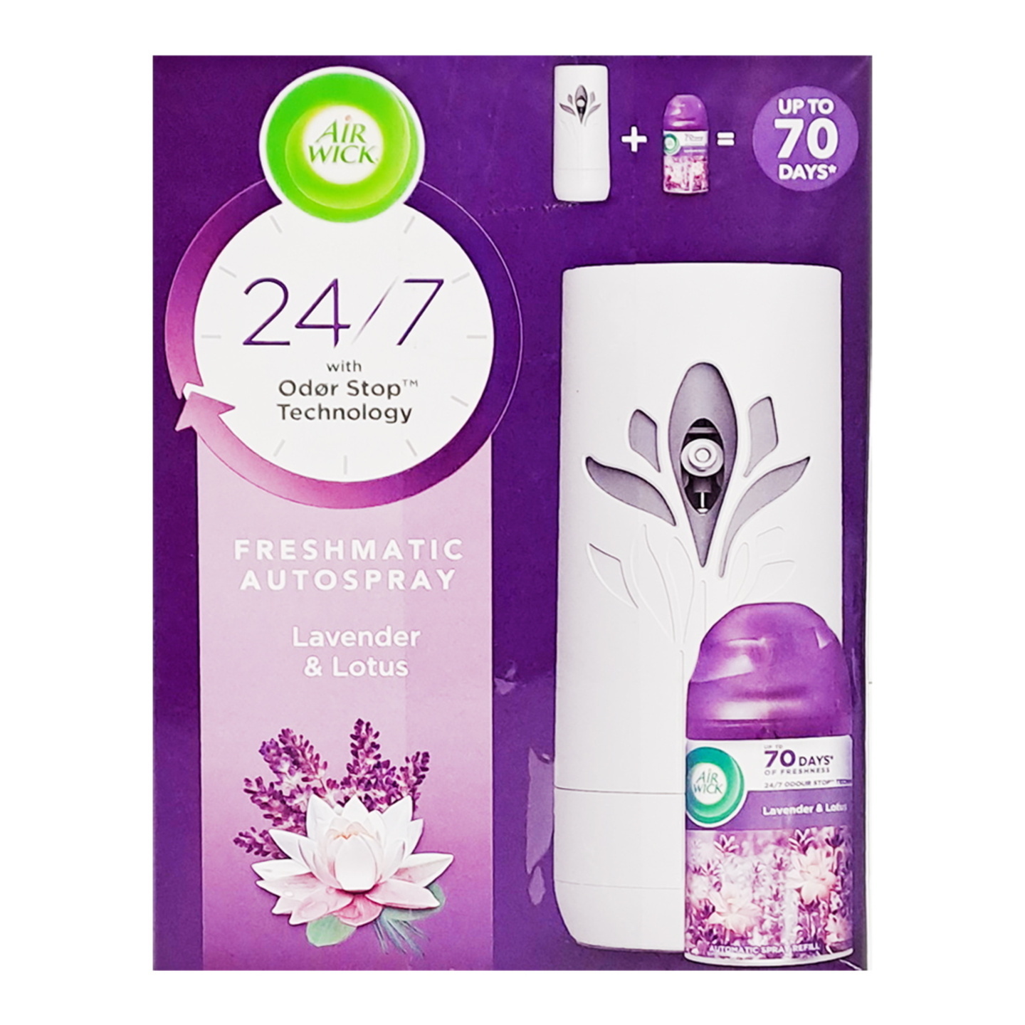 Air Wick Freshmatic Lavender & Lotus (Machine+Refill): 250 ml