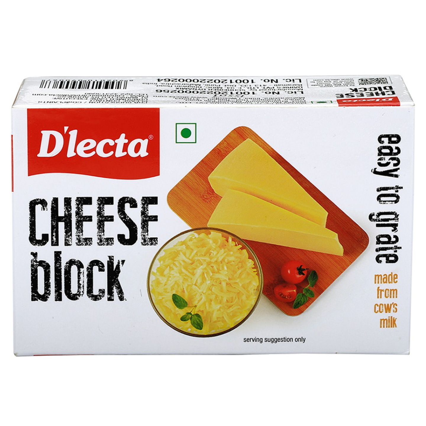 D'lecta Processed Cheese Block: 200 gms