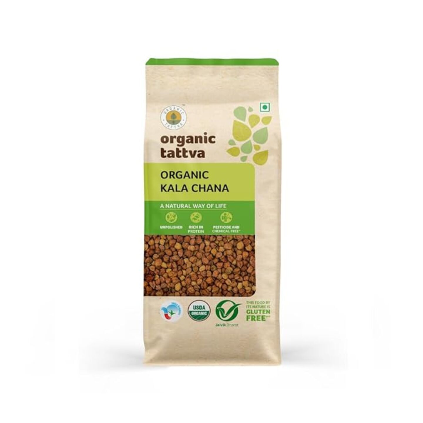 Organic Tattva Kala Chana 500 gms ओरगनिक ततव ओरगनिक काळा चना ५०० गरॅम