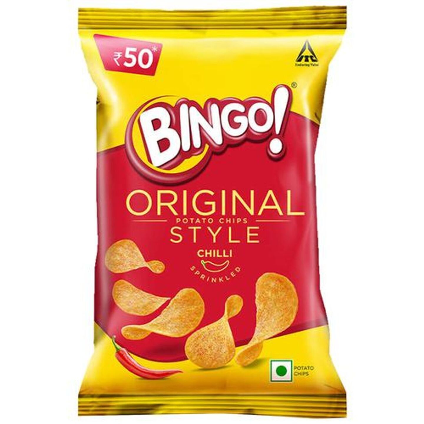 Bingo Chilli Sprinkled Potato Chips: 90 gms