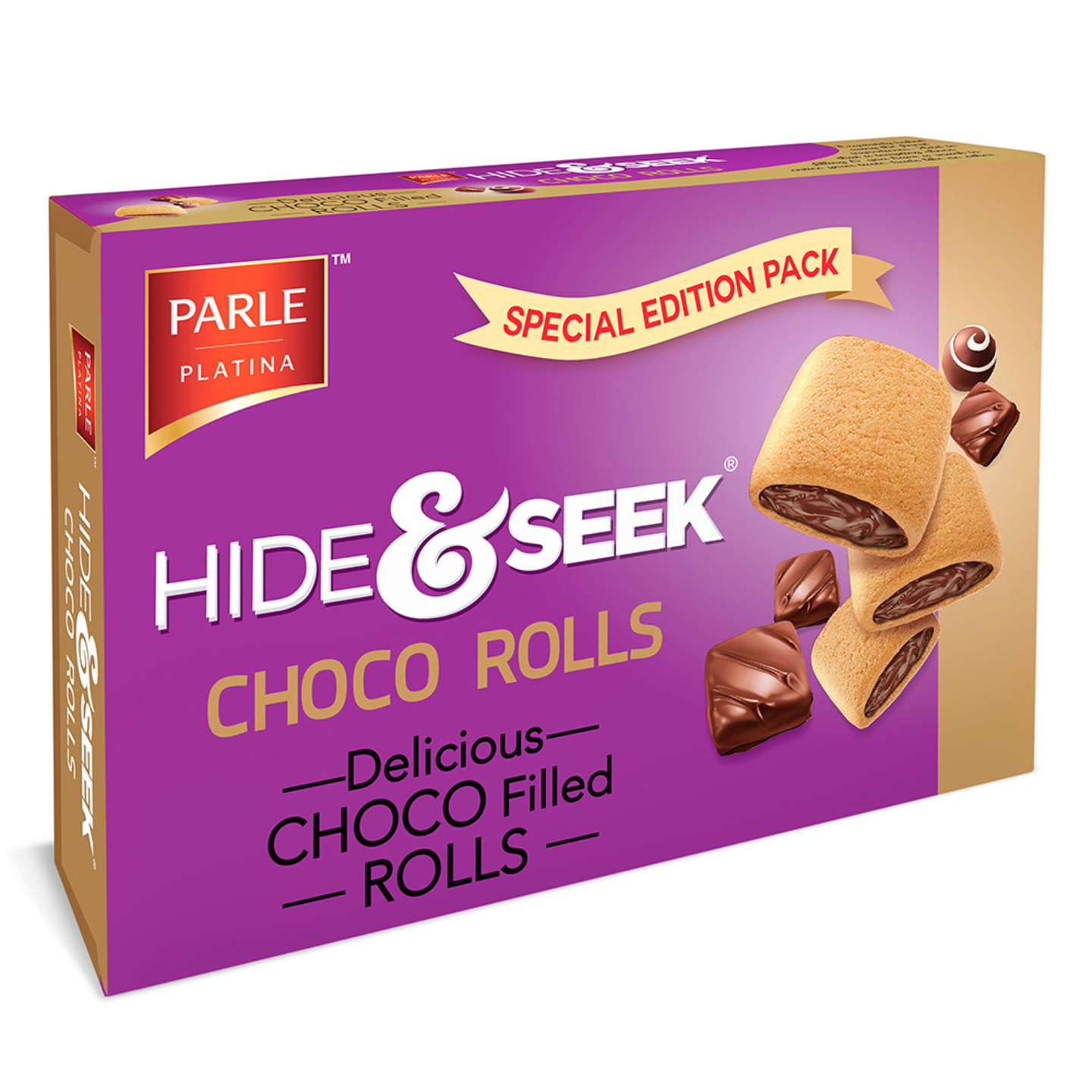 Parle Hide & Seek Choco Rolls: 250 gms