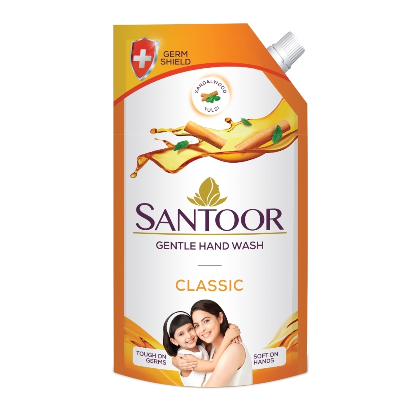 Santoor Gentle Handwash Pouch - Classic: 700 ml