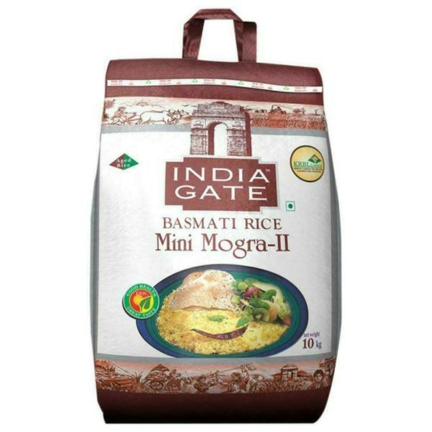 India Gate Basmati Rice Mini Mogra-II  10 kgs