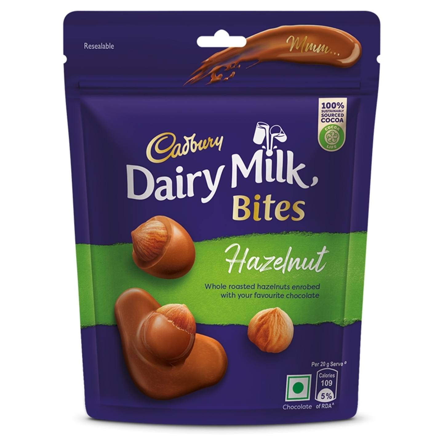 Cadbury Dairy Milk Bites - Hazelnut: 40 gms