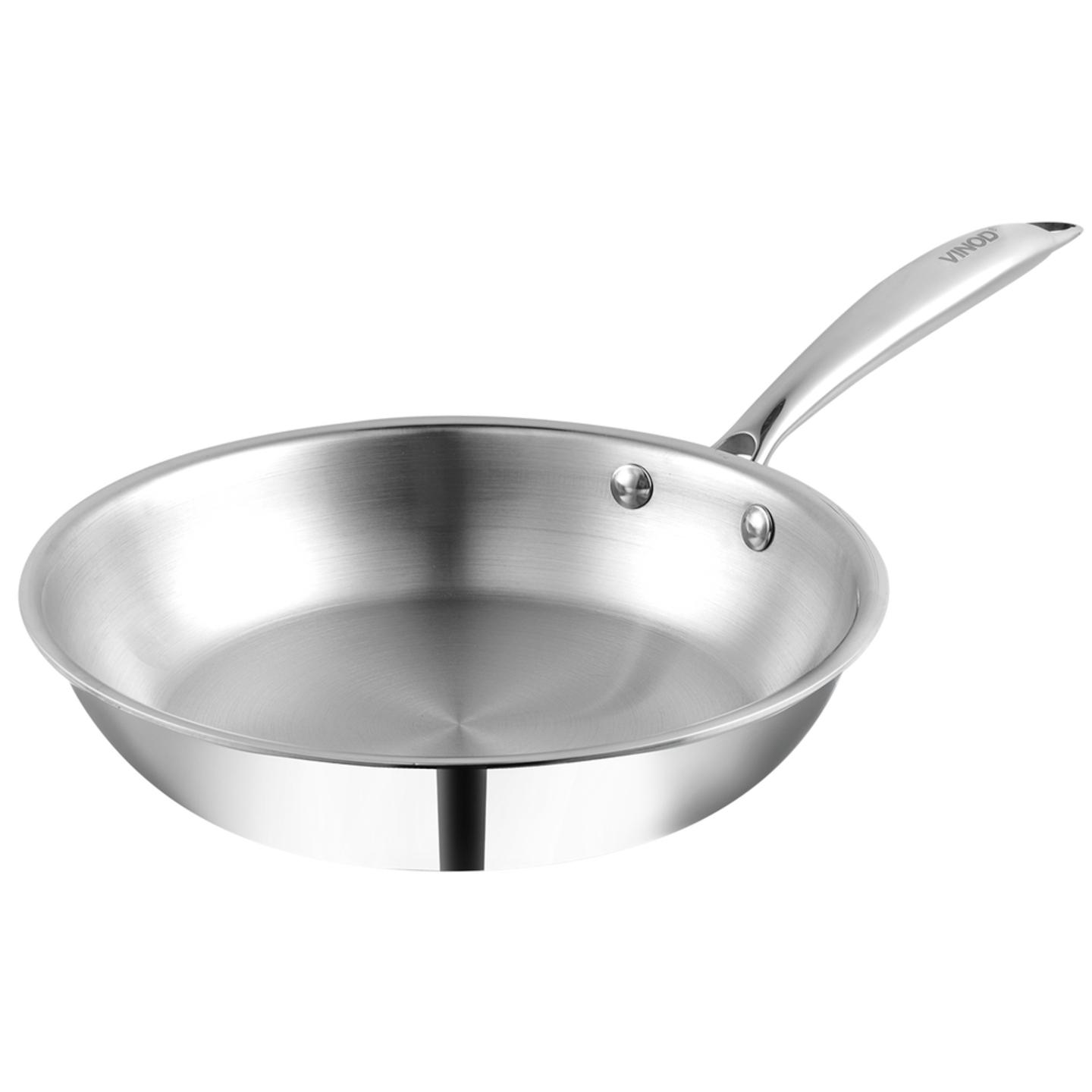 Vinod Platinum Stainless Steel Triply Fry Pan: 24 cm