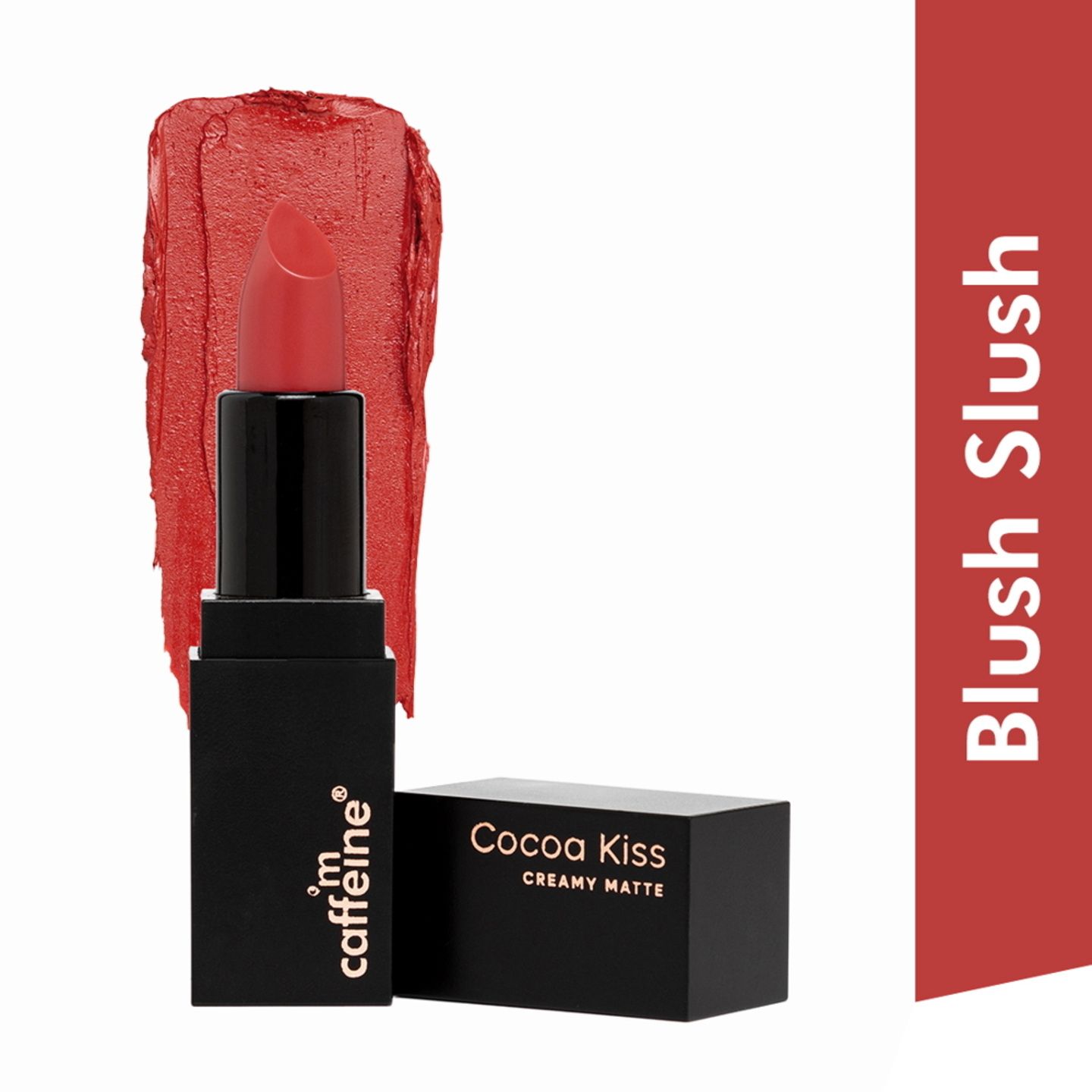 mCaffeine Cocoa Kiss Creamy Matte Lipstick - Blush Slush: 4.2 gms